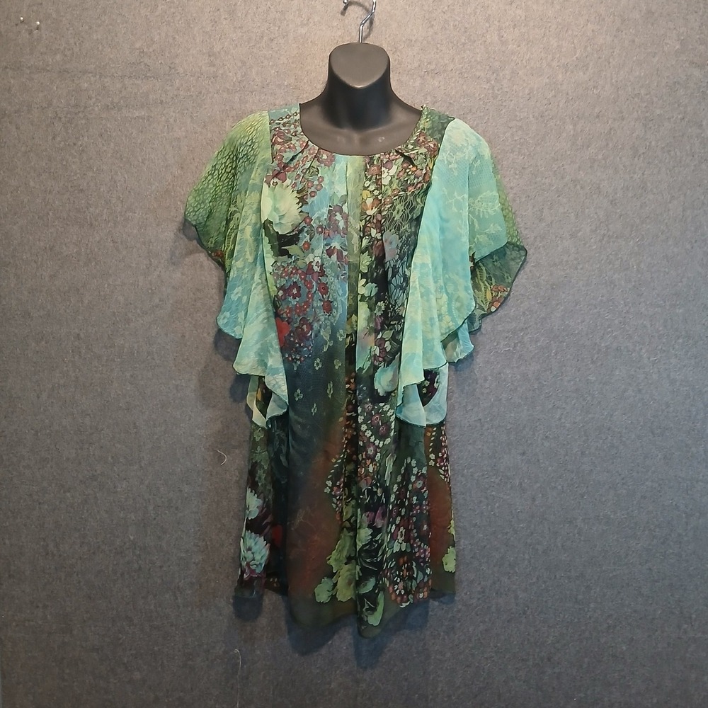 Zashi S fairy whimsygoth top dolman sleeve butterfly 90s y2k boho hippie floral